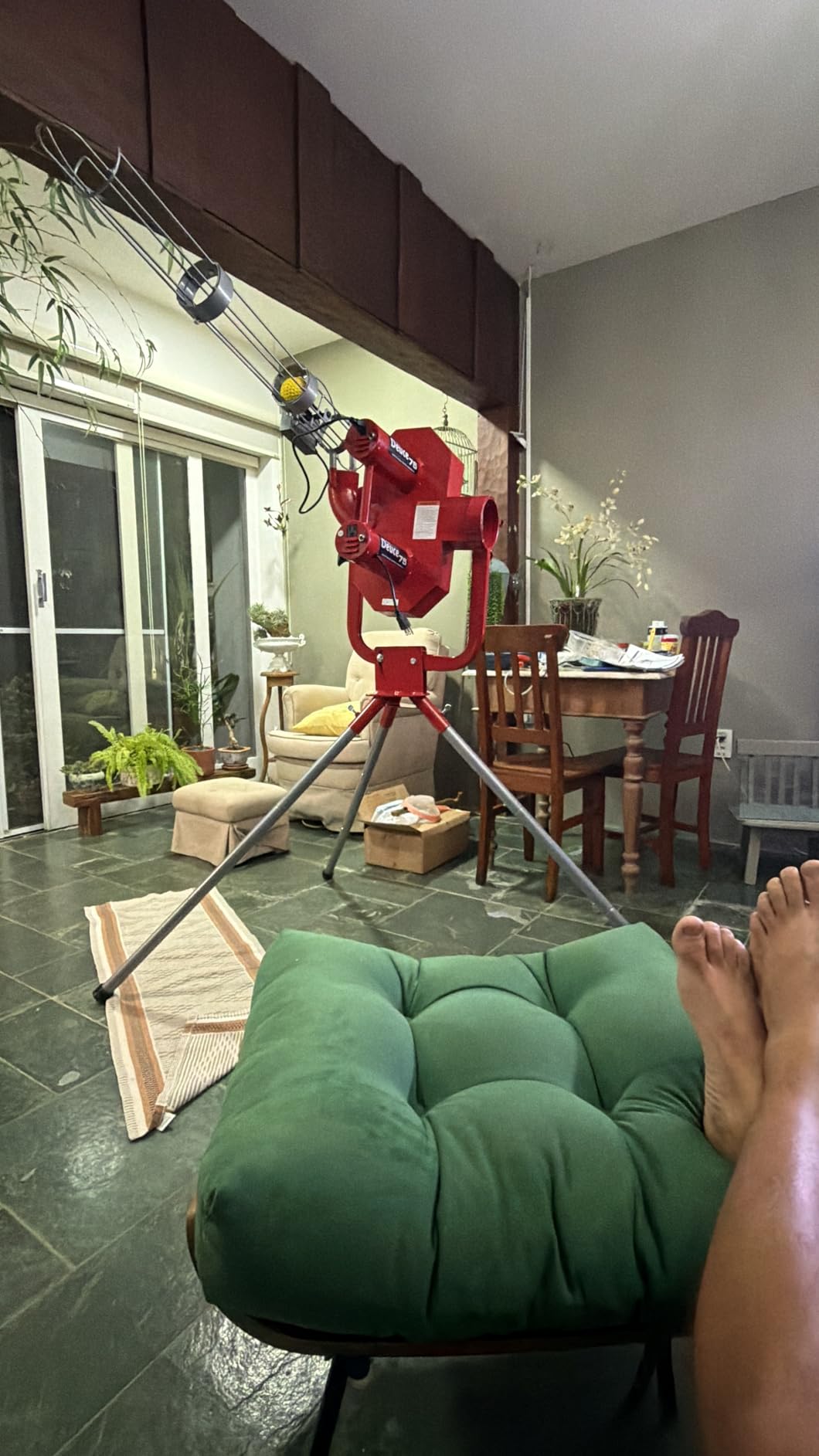 Heater Sports Deuce 75 MPH Adjustable Baseball Pitching Machine with Automatic Ball Feeder customer photo 1