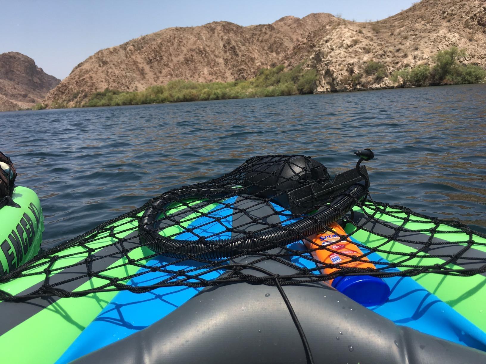 INTEX Challenger Inflatable Kayak Series: Includes Deluxe 86in Kayak Paddles and High-Output Pump - SuperStrong PVC - Adjustable Seat with Backrest - Removable Skeg - Cargo Storage Net customer photo 2