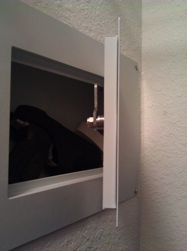 First Watch - Homak Between the Studs High Security Steel Tall Wall Safe, White, WS00018002 customer photo 2