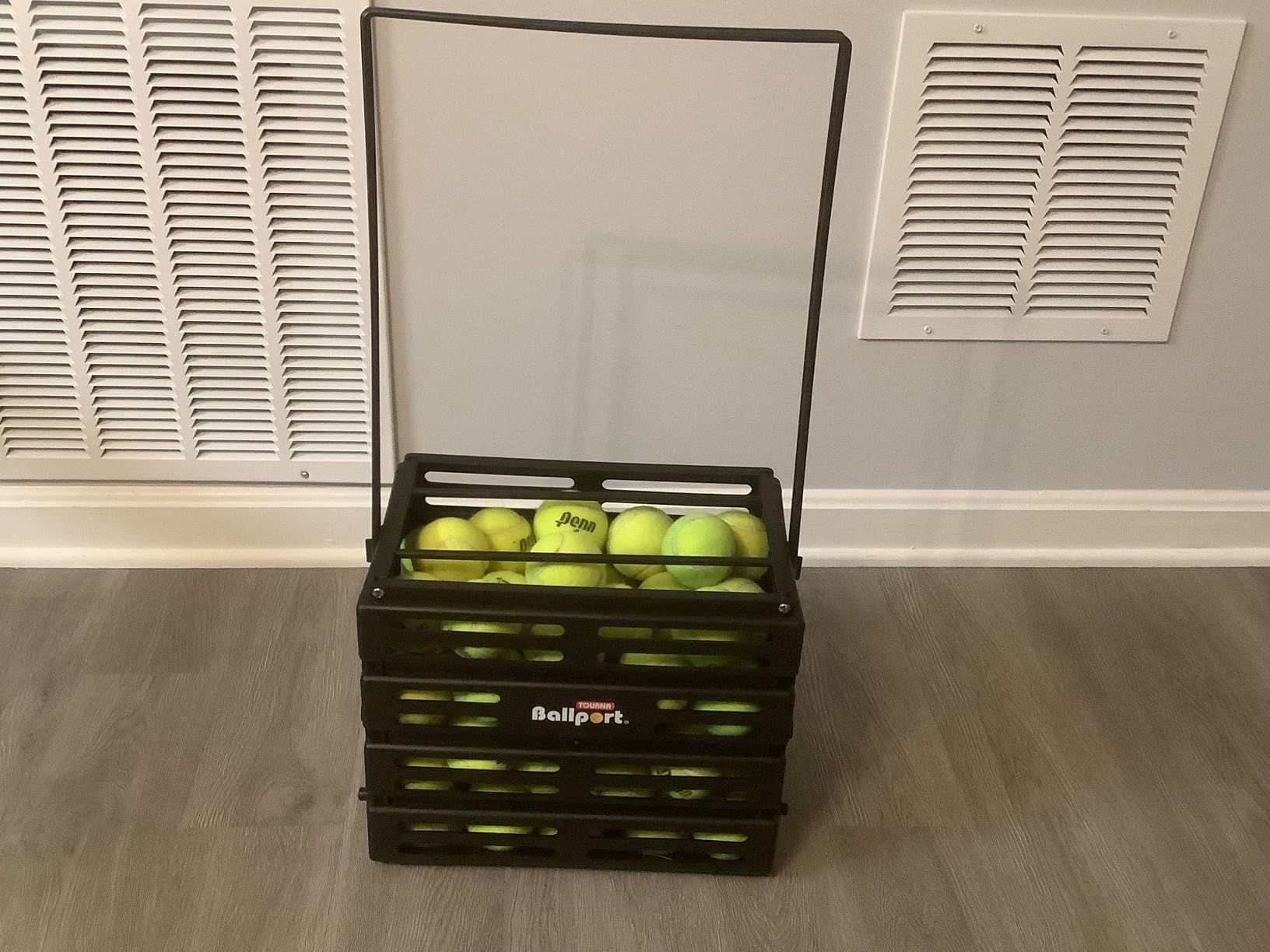 Tourna Ballport Tennis Ball Hopper Holds 80 Balls Durable and Lightweight customer photo 1