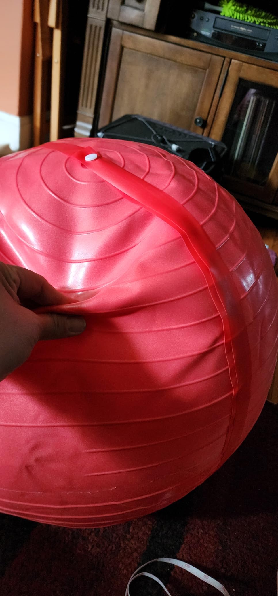 THERABAND Exercise and Stability Ball for Improved Posture, Balance, Core Fitness, Coordination and Rehab customer photo 1
