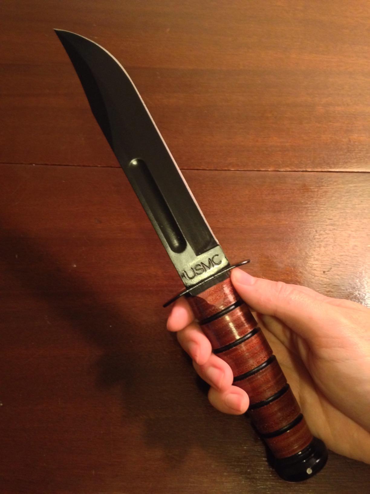 KA-BAR Full Size US Marine Corps Fighting Knife, Straight customer photo 2