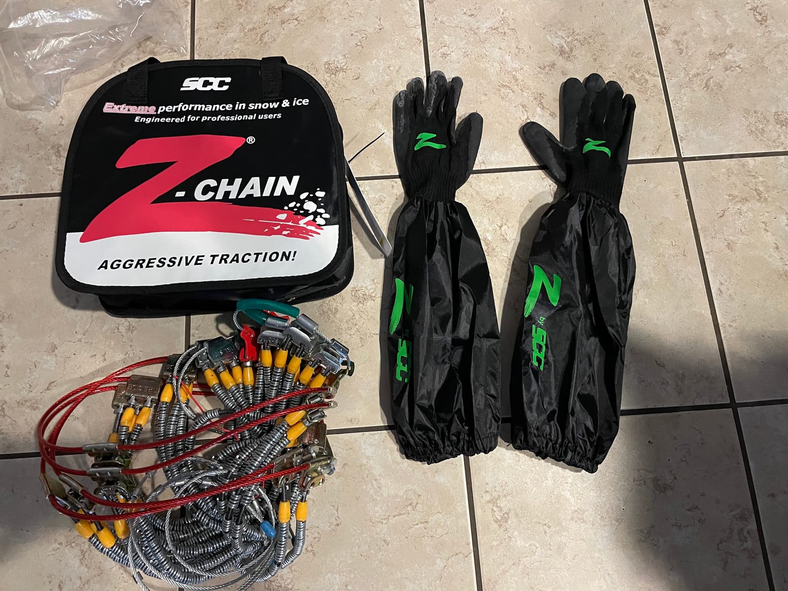SCC Z-575 Z-Chain Extreme Performance Cable Tire Traction Chain - Set of 2, Silver customer photo 1