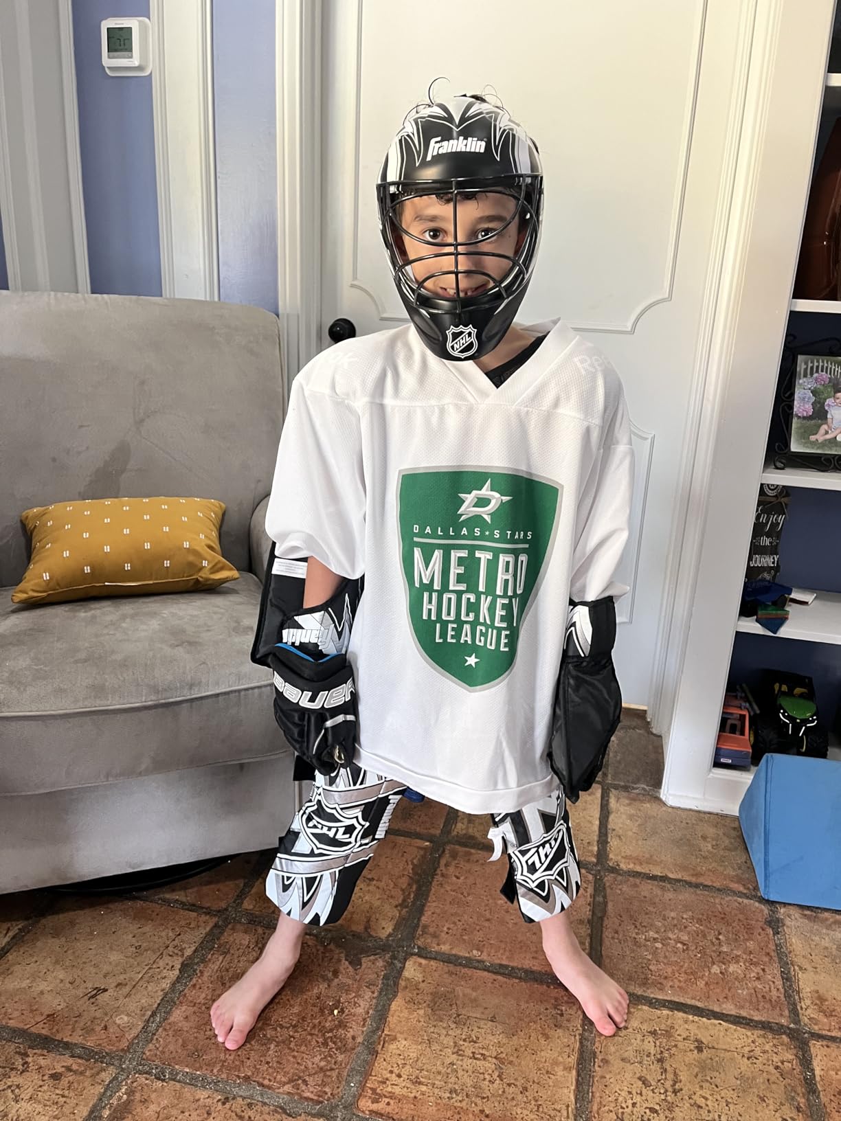 Franklin Sports NHL Youth Mini Hockey Goalie + Mask Set customer photo 2