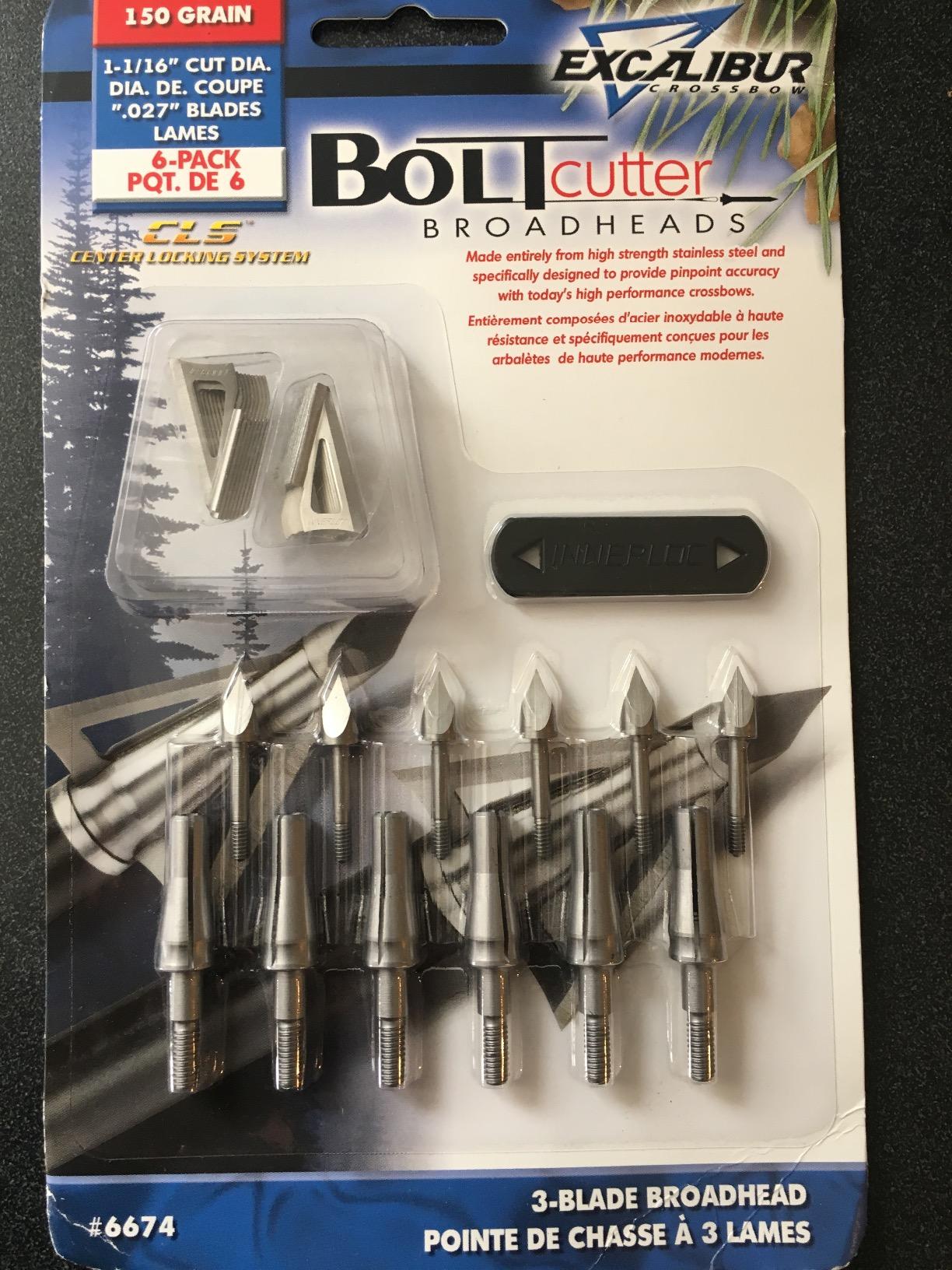 Excalibur Boltcutter 100/125/150 Grain 1 1/16