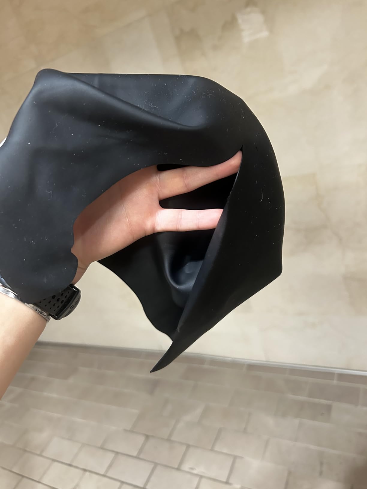 TYR Silicone Swim Cap for Men and Women - Wrinkle-Free, Durable & Tear Resistant customer photo 2