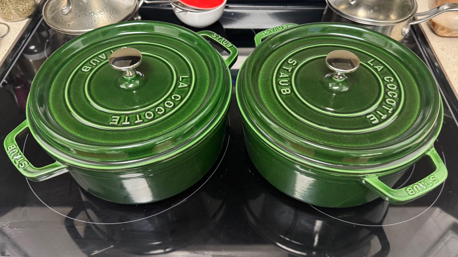 Staub 7-Qt Enameled Cast Iron Dutch Oven, Red customer photo 1
