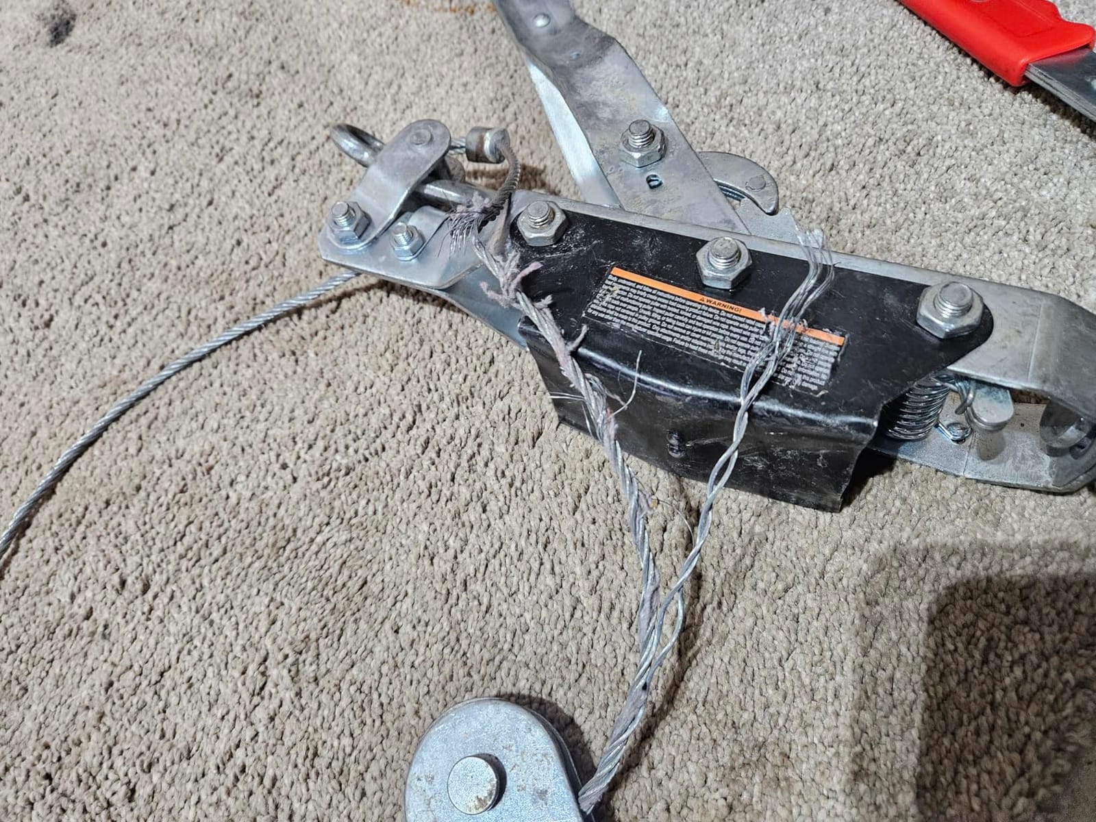 BIG RED T32054 Torin Come Along Winch, 4 Ton (8,000 lbs) Pulling Capacity, 12ft Steel Cable, 3 Hooks, Heavy Duty Power Puller Tool with Dual Gears, Hand Winch Cable, Automotive Hoist Winch Puller, Red customer photo 2