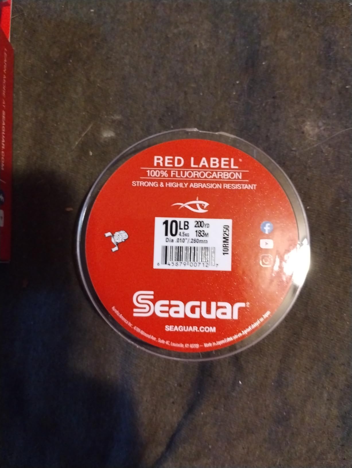 Seaguar Red Label Fishing Line for Power Baits & Heavy-Duty Applications, Freshwater, 100% Fluorocarbon customer photo 2