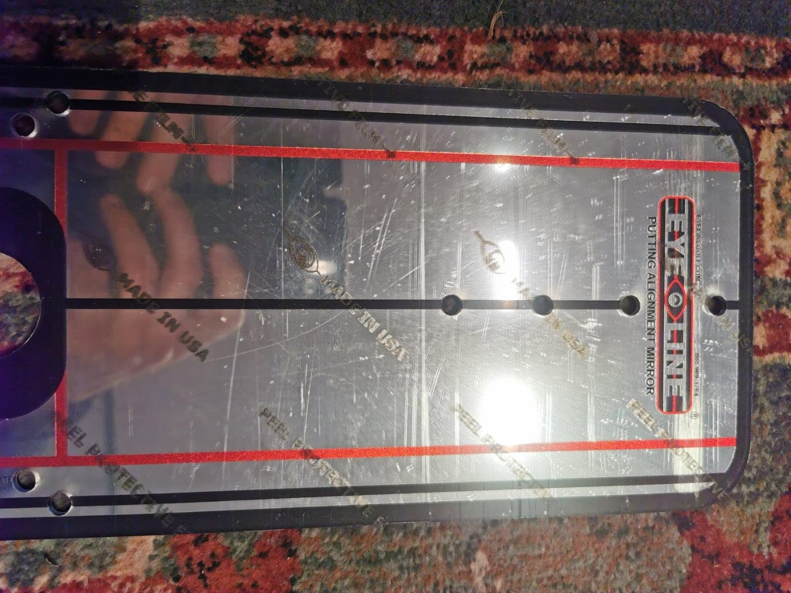 Genuine EyeLine Golf Alignment Putting Mirror - Top Training Aid on the PGA Tour - See Rapid Improvement - Helps Beginner, Junior, and Scratch Golfers customer photo 1