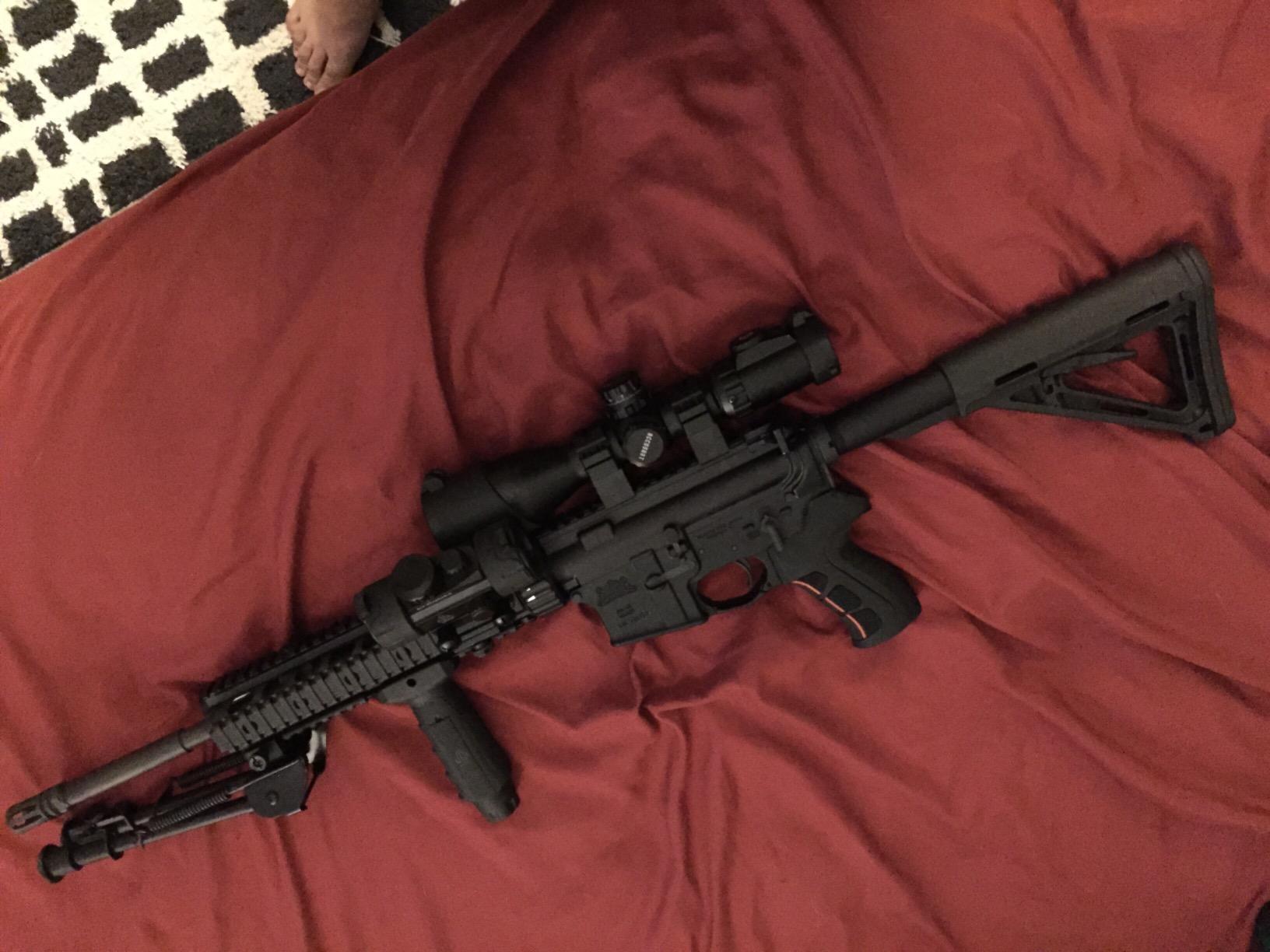 UTG Tactical OP Bipod, Rubber Feet, Center Height 8.3