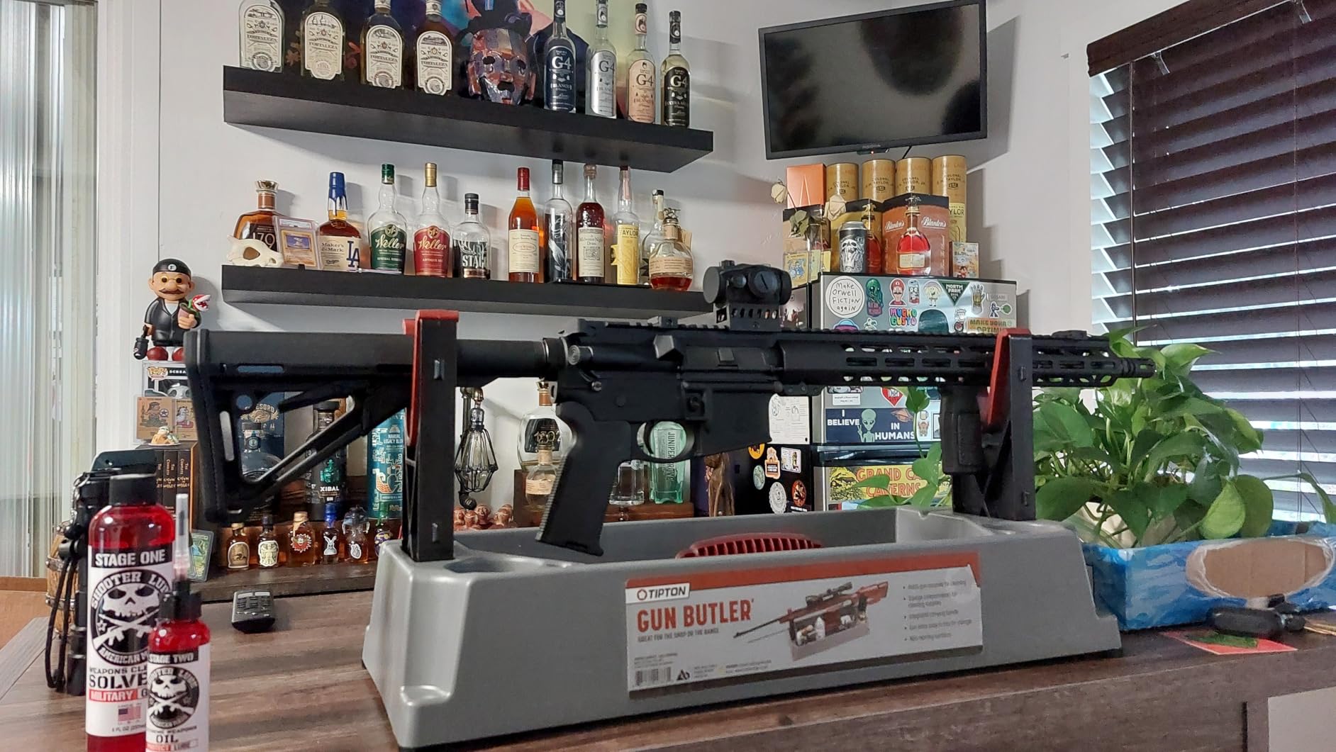 Tipton Gun Butler with Non-Marring Cleaning Forks and Storage Compartments for Secure Firearm Cleaning and Maintenance Green customer photo 2