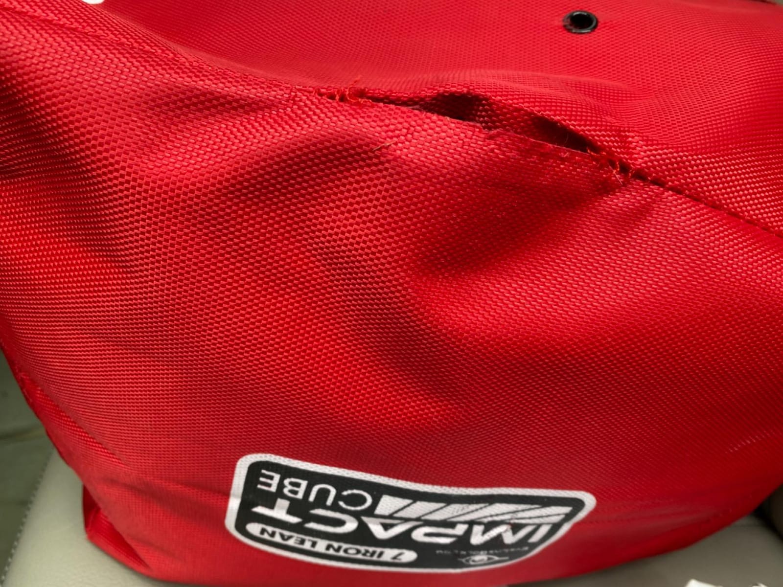 Impact Bag for Golf Training - Impact Cube with Ballistic Nylon, Reinforced Seams & 4 Angled Sides for Wedges, Irons & Drivers - Built to Take a Beating & Deliver Consistent Feedback customer photo 2