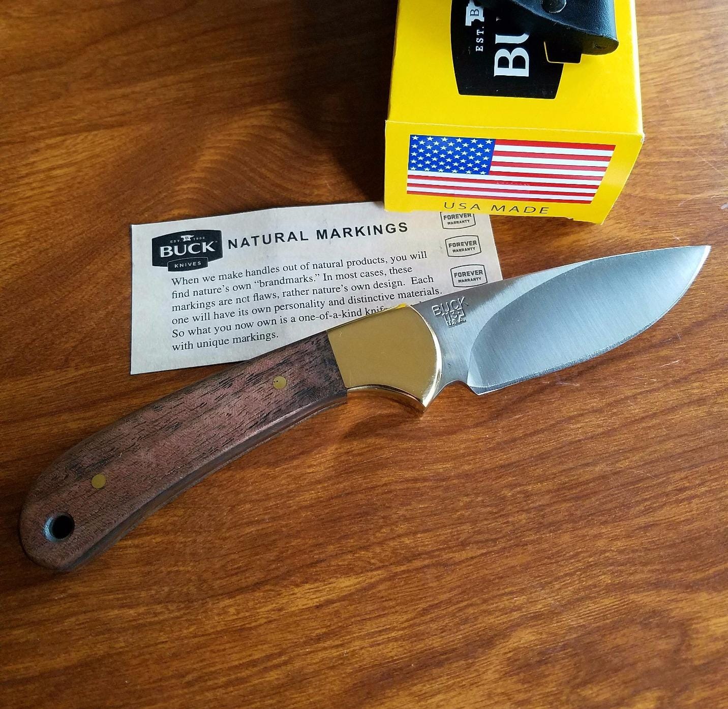 Buck Knives 113 Ranger Skinner Hunting Knife with Sheath, 5.2 oz | 3-1/8