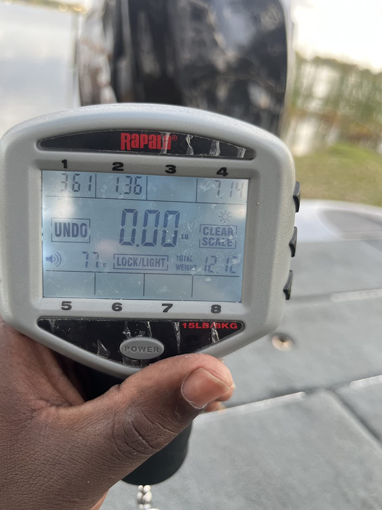 Rapala Touch Screen Digital Fish Scale, 15 lb Tournament Scale | Accurate Fish Weighing, Tournament Weigh-In Ready, Memory Storage, Freshwater and Saltwater Fishing, Easy Read Touch Display customer photo 2