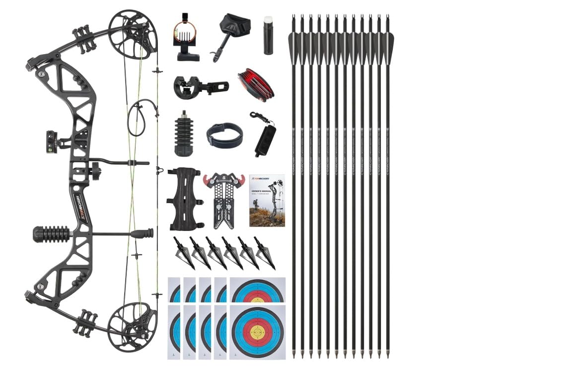 Genesis Archery Original Lightweight Compound Bow with Adjustable Aluminum Riser, 15