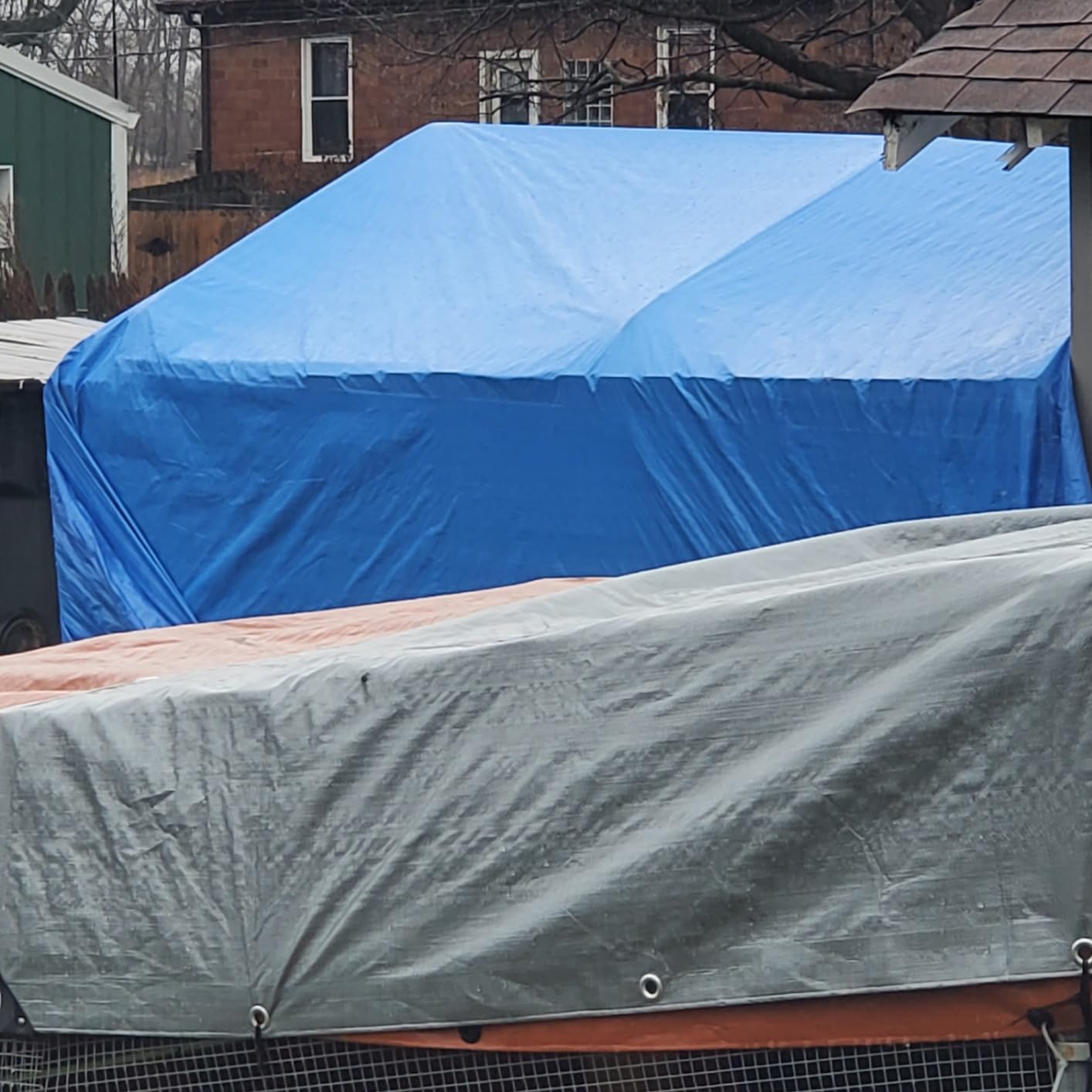 Grizzly Tarps by B-Air 10' x 14' Large Multi-Purpose Waterproof Heavy Duty Poly Tarp with Grommets Every 36
