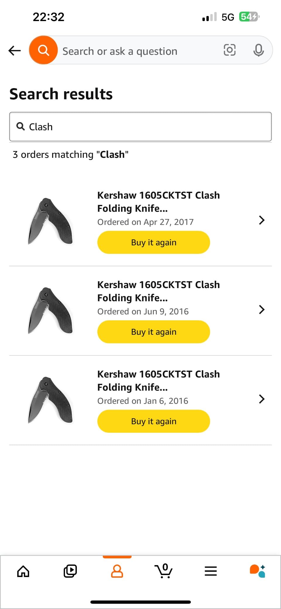 Kershaw Clash Pocket Knife, Black | 3.1 Inch Steel Drop Point Partially Serrated Blade, Assisted Opening, Reversible Clip, For Men and Women customer photo 1