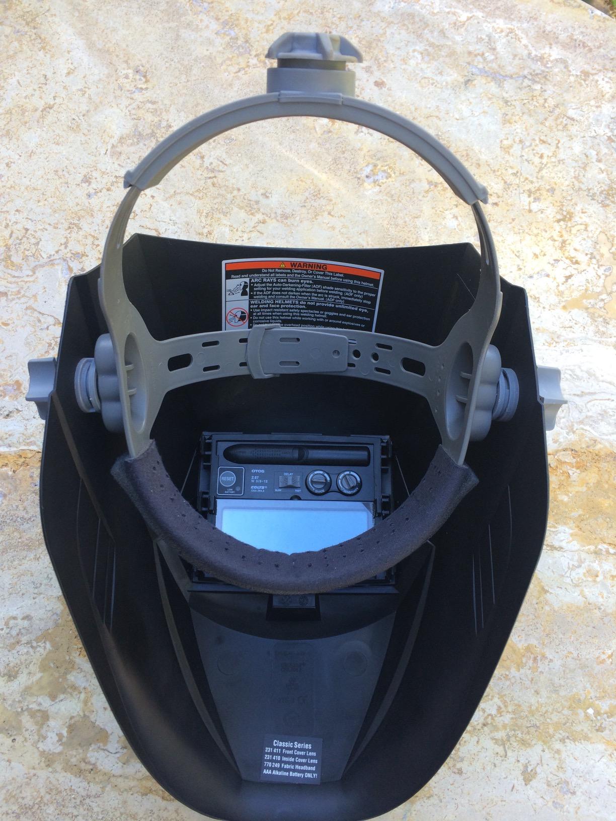 Miller 287803 Classic Series VS Welding Helmet, Auto-Darkening, Black | Variable shade lens; auto on/off; lightweight; everyday welding use customer photo 2