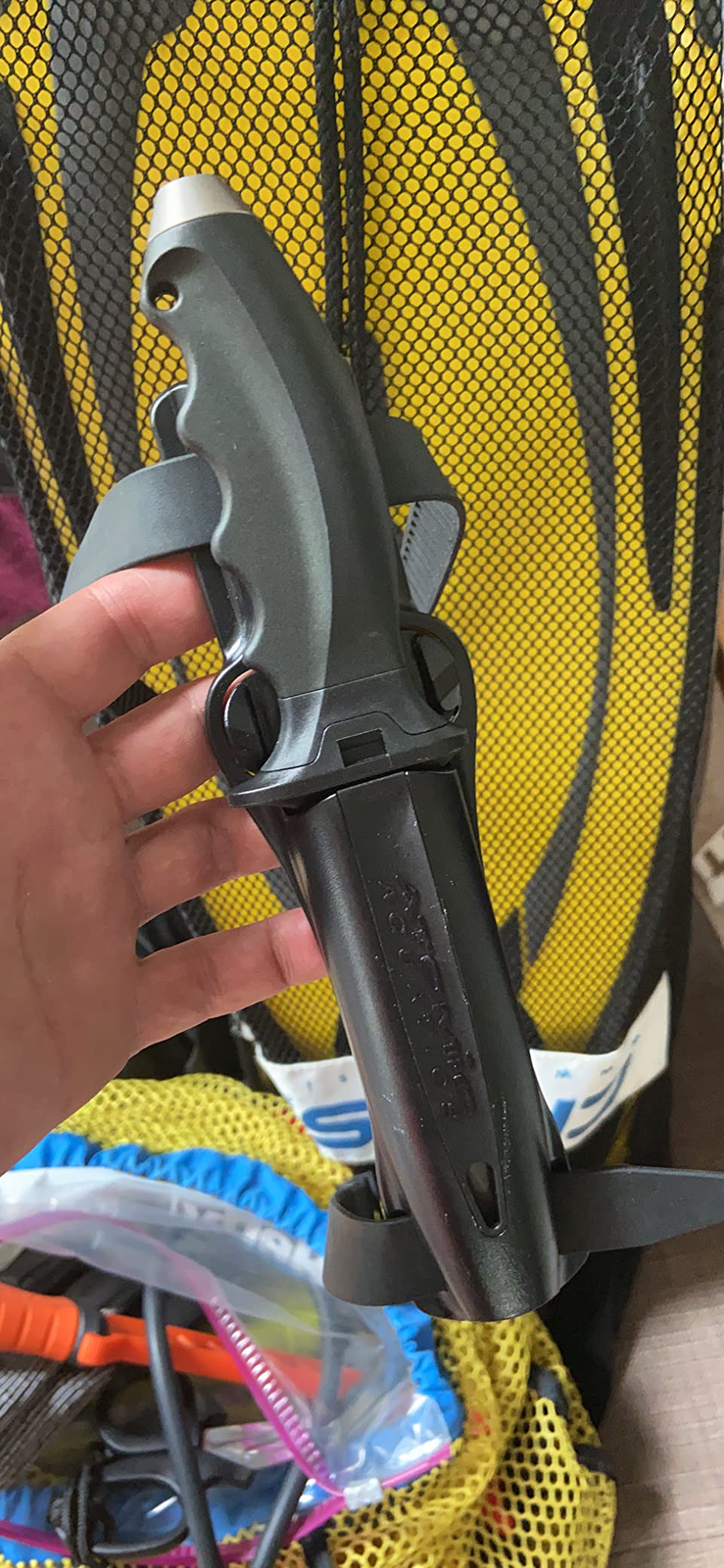 Atomic Aquatics Ti6 Titanium Durable Corrosion-Resistant Dive Knife with Lockable Sheath and Quick-Adjust Straps for Scuba Diving, Snorkeling customer photo 2
