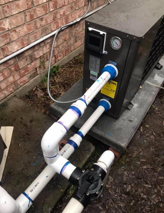 FibroPool Pool Heat Pump - 55,000 BTU Electric - FH255 - Titanium customer photo 2