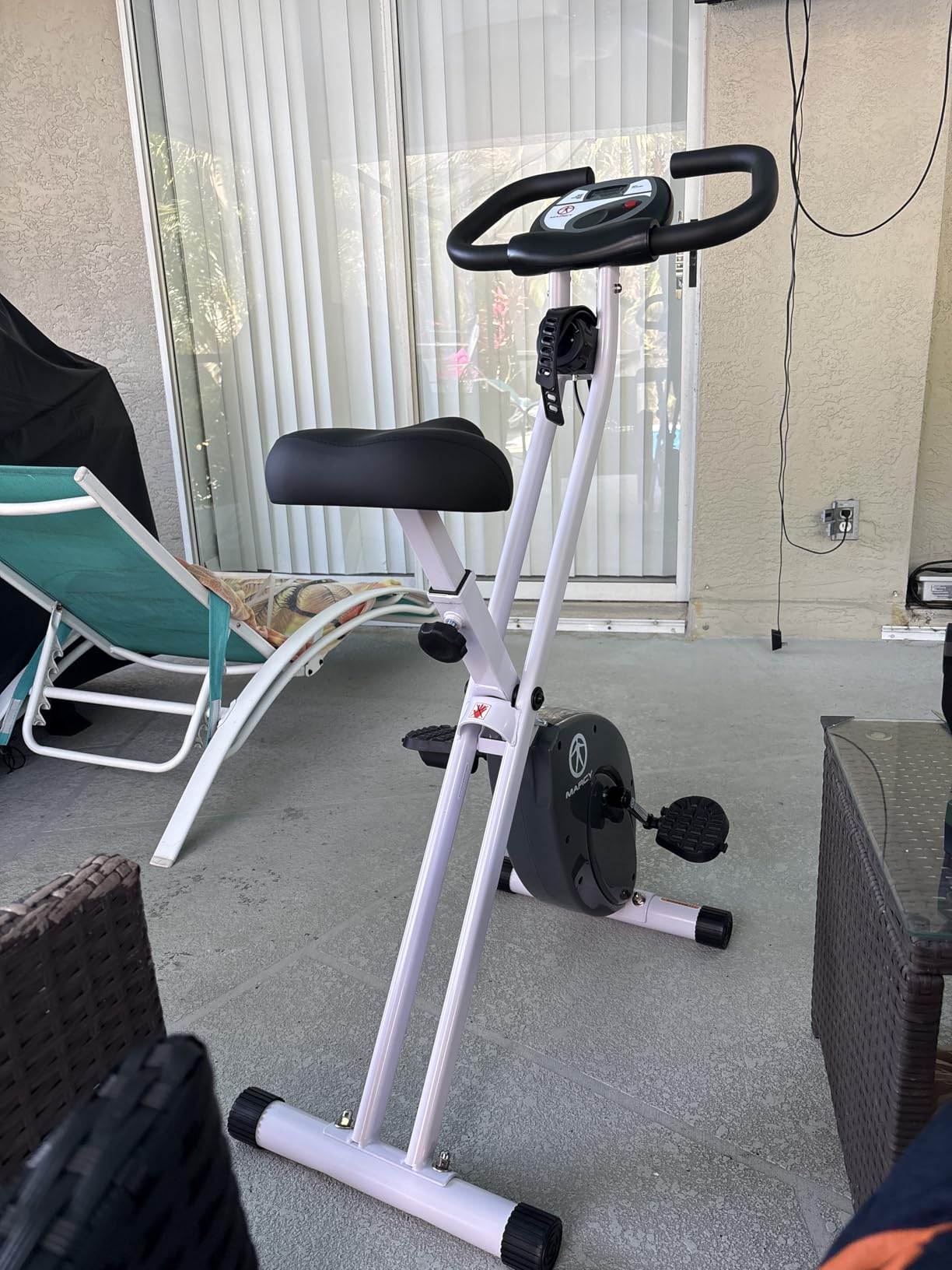 Marcy Foldable Upright Exercise Bike with Adjustable Resistance for Cardio Workout & Strength Training - Multiple Styles Available customer photo 2