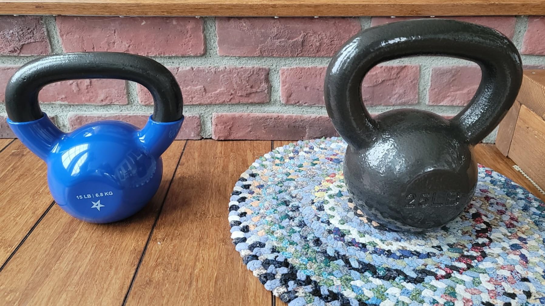 Yes4All Kettlebell, 5-100 LB Vinyl Coated Cast Iron Strength Training Kettlebells for Home Gym Exercises, Fitness, Full Body Workout Equipment, Push Ups, and Grip Strength customer photo 1