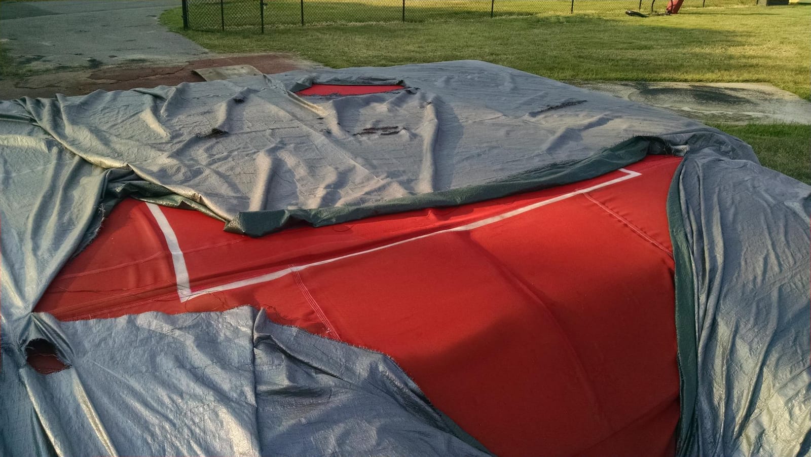 Kotap 10 x 15 Ft. Heavy-Duty Protection/Coverage Tarp, 8-mil, Reversible, Multi-Use, Waterproof, Green-Silver, (TGS-1015) customer photo 2