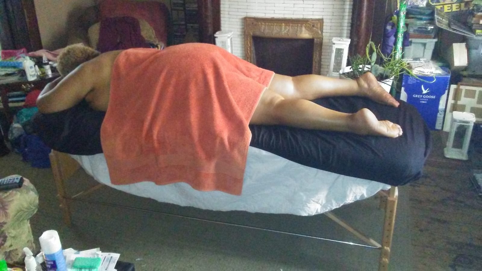 Sierra Comfort Basic Portable Massage Table, Black customer photo 2