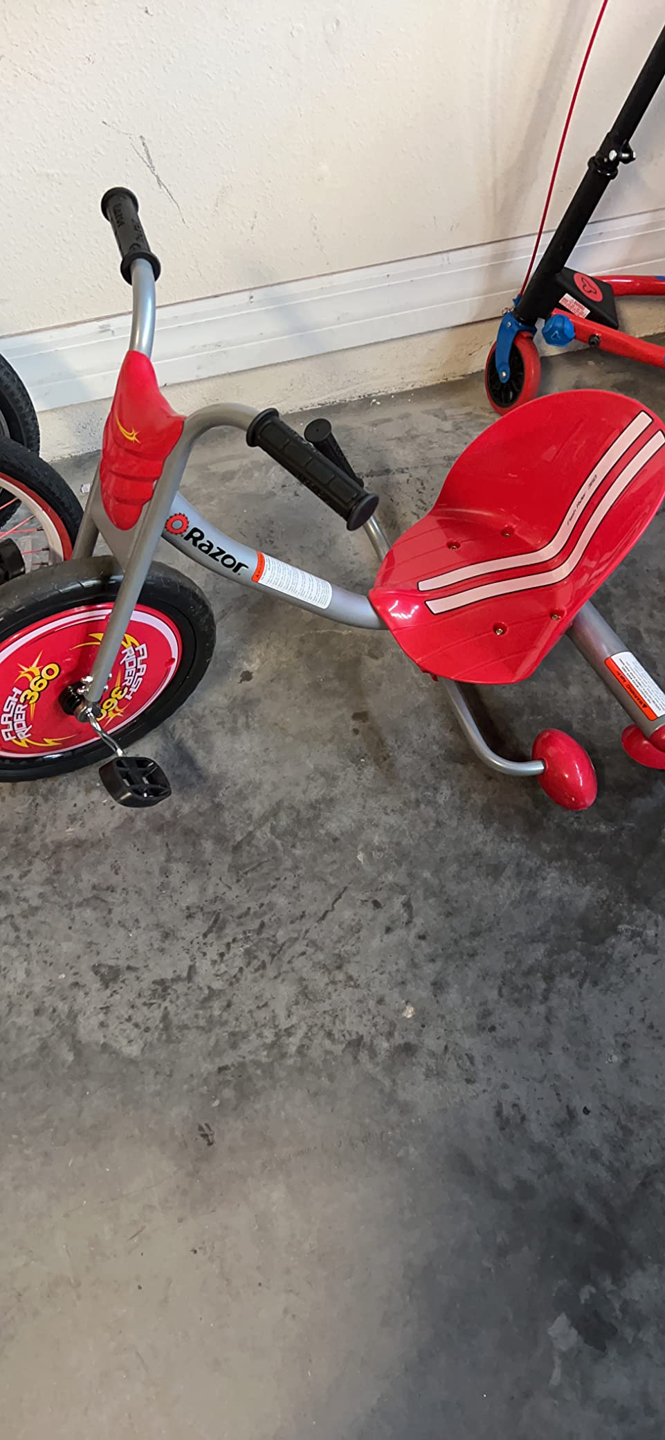 Riprider FlashRider 360 Drift Trike | Pedal Drifting Tricycle (Red) | Sparking Brake Lever; 360 Spins, Leg-Powered | Iconic Wheeled Ride-On For Kids Age 6+ customer photo 2