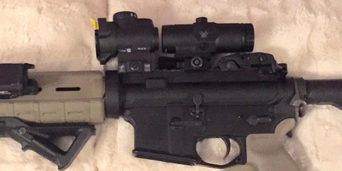 Vortex VMX-3T 3X Red Dot Sight Magnifier with Built-in Flip Mount | Lower 1/3 or Absolute Co-Witness Mounting Heights, Fully Multi-Coated Lenses customer photo 2