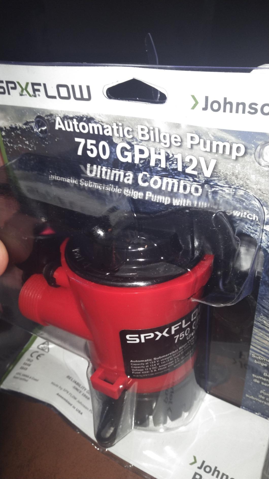 Johnson Pump 05903-00 Cartridge Combo Automatic Submersible Bilge Pump - 12V, 1000 GPH, red customer photo 2