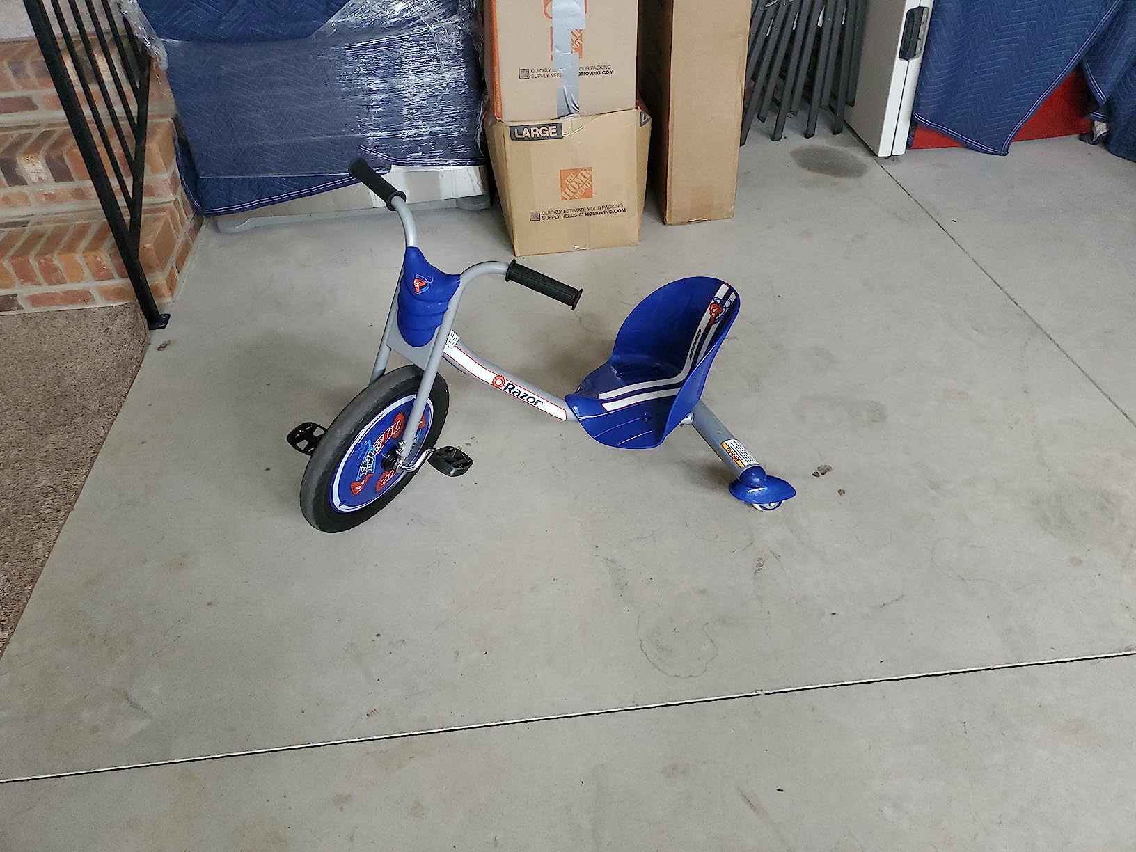 RipRider Powerrider 360 Drift Trike | Electric Powered Spin Triycle (Blue) | Leg-Powered Drift Trike; 360 Spins, No Motor | Iconic Wheeled Ride-On For Kids Age 5+ customer photo 1