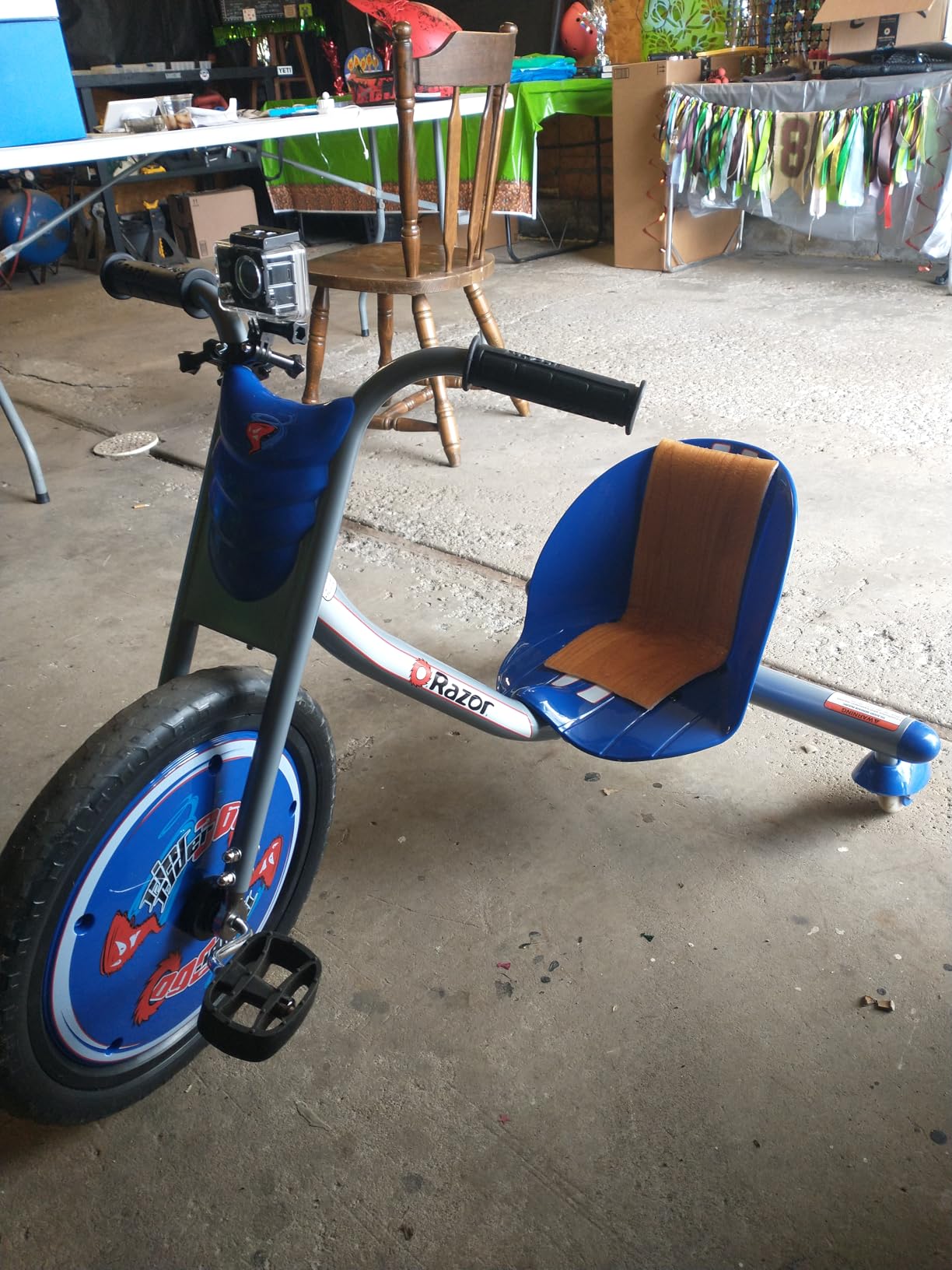 RipRider Powerrider 360 Drift Trike | Electric Powered Spin Triycle (Blue) | Leg-Powered Drift Trike; 360 Spins, No Motor | Iconic Wheeled Ride-On For Kids Age 5+ customer photo 2