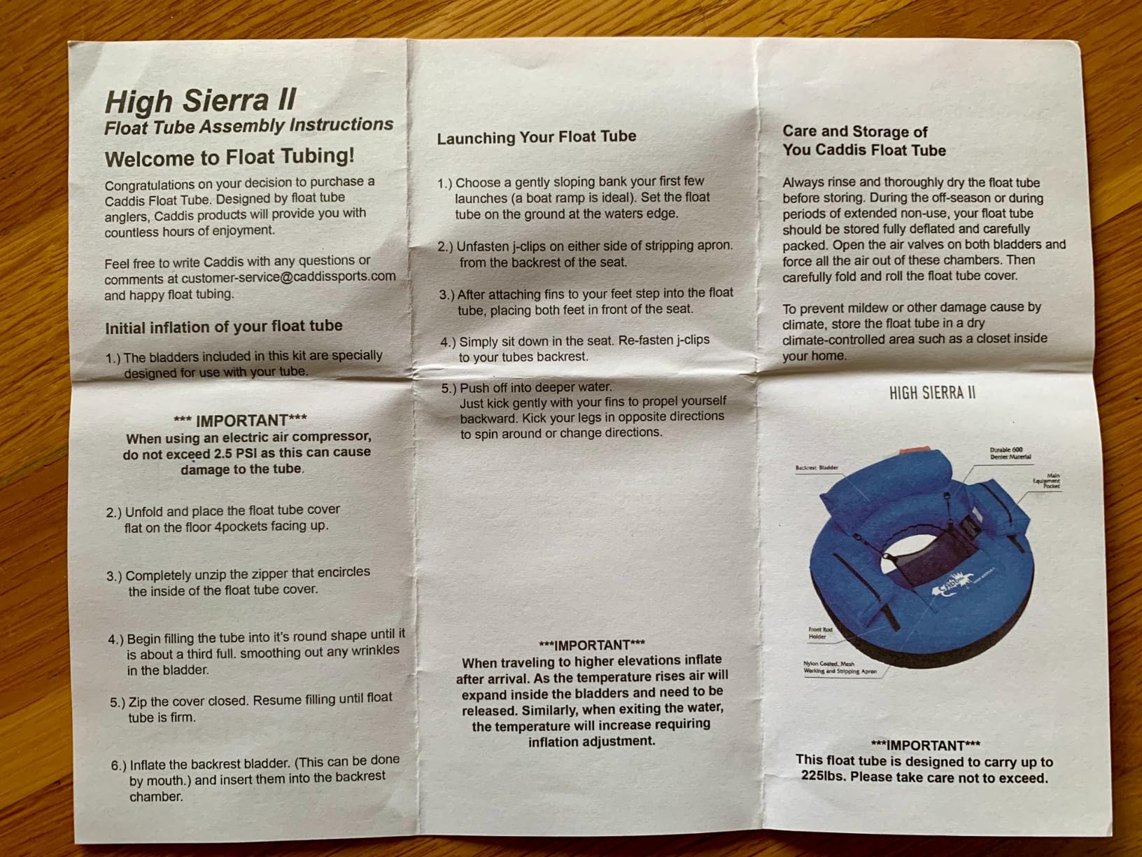 High Sierra II Inflatable Float Tube for Fishing and Angling by Caddis Sports customer photo 2