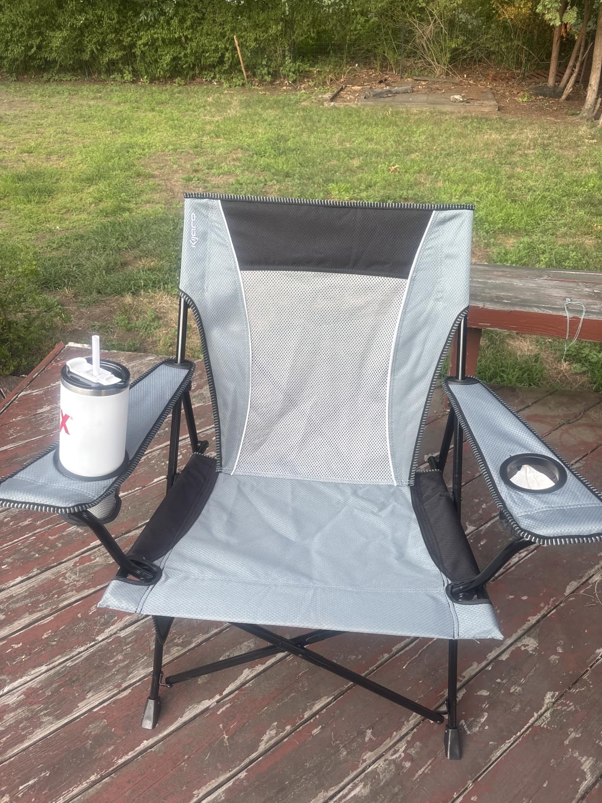 Kijaro Portable Camping Chairs - Enjoy the Outdoors with a Versatile Folding Sports Chair for Outdoor & Lawn - Dual Lock Feature Locks Position – Hallet Peak Gray customer photo 1