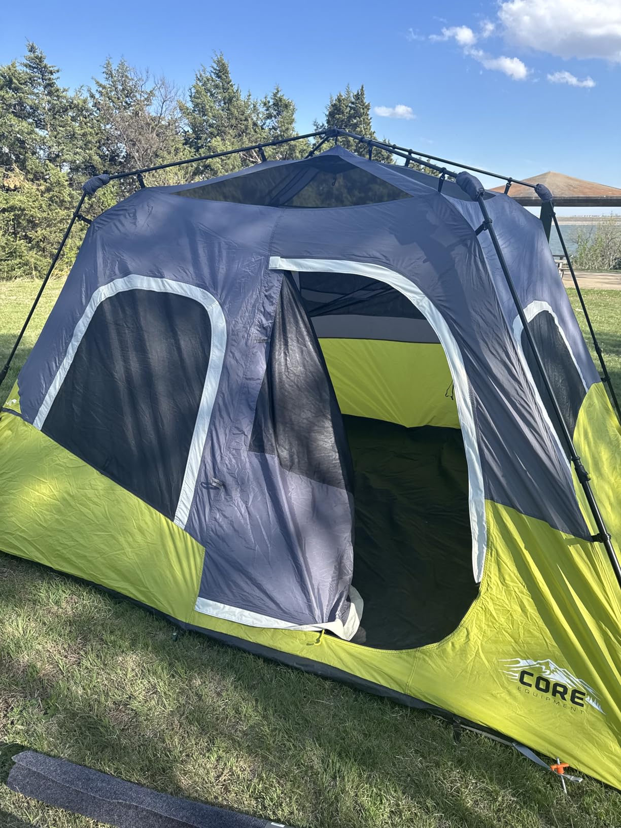 CORE Instant Cabin Tents | Family Cabin Multi Room Pop Up Tents Car Camping | Included Storage Pockets for Camping Accessories customer photo 2