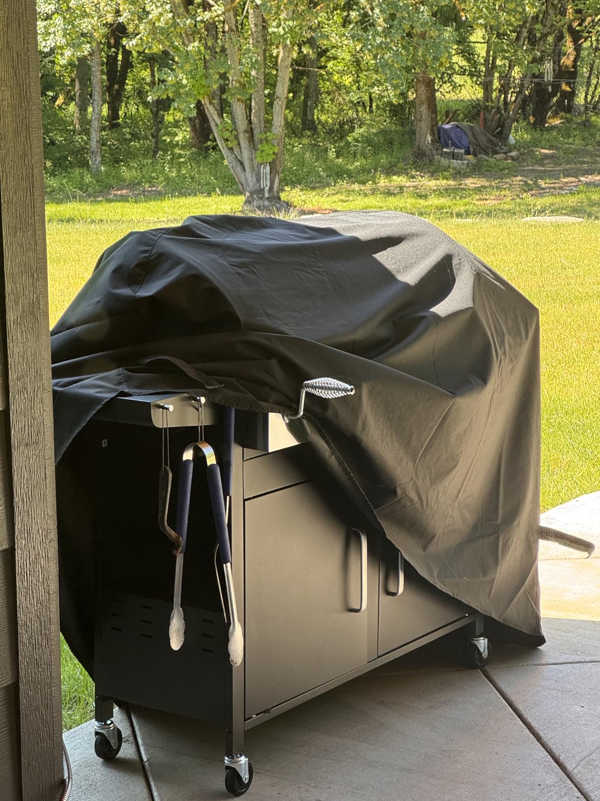 Unicook Heavy Duty Waterproof Barbecue Gas Grill Cover, 65-inch BBQ Cover, Special Fade and UV Resistant Material, Durable and Convenient, Fits Grills of Weber Char-Broil Nexgrill Brinkmann and More customer photo 2