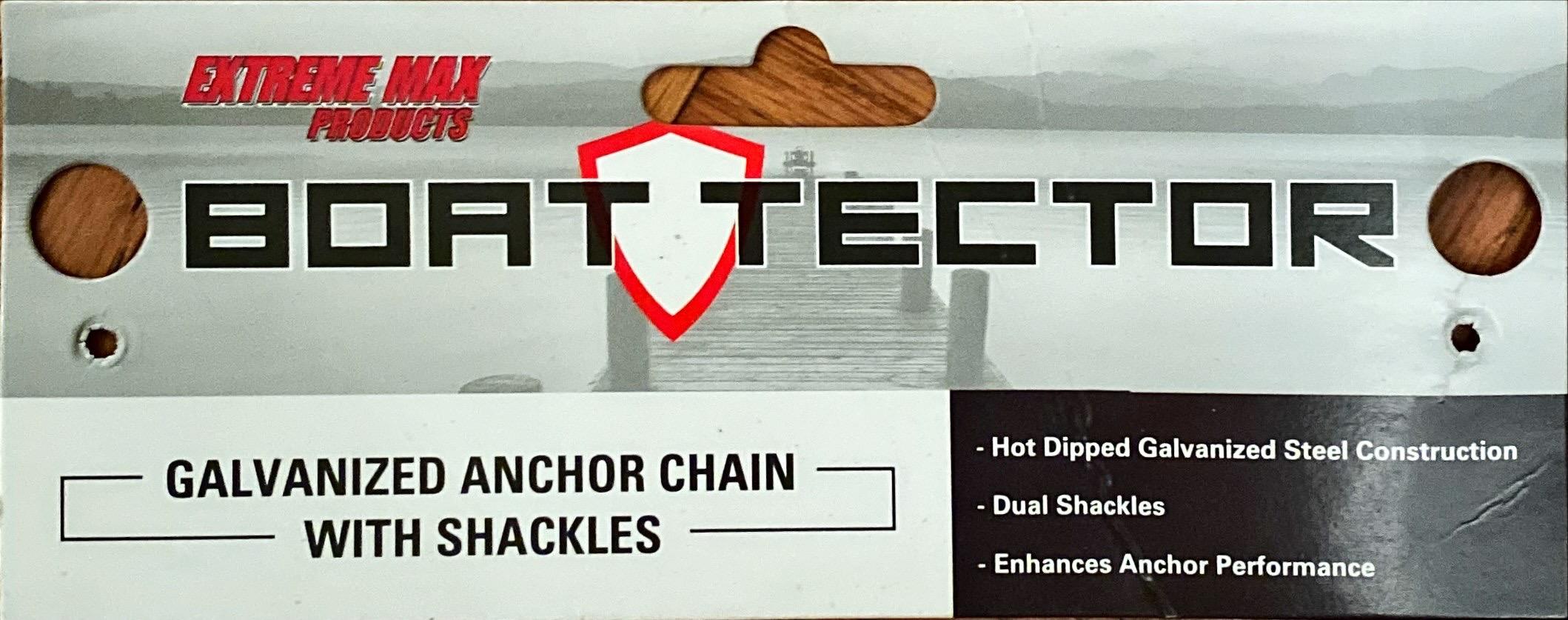 Extreme Max 3006.6575 BoatTector Marine-Grade Stainless Steel Anchor Lead Chain - 3/16