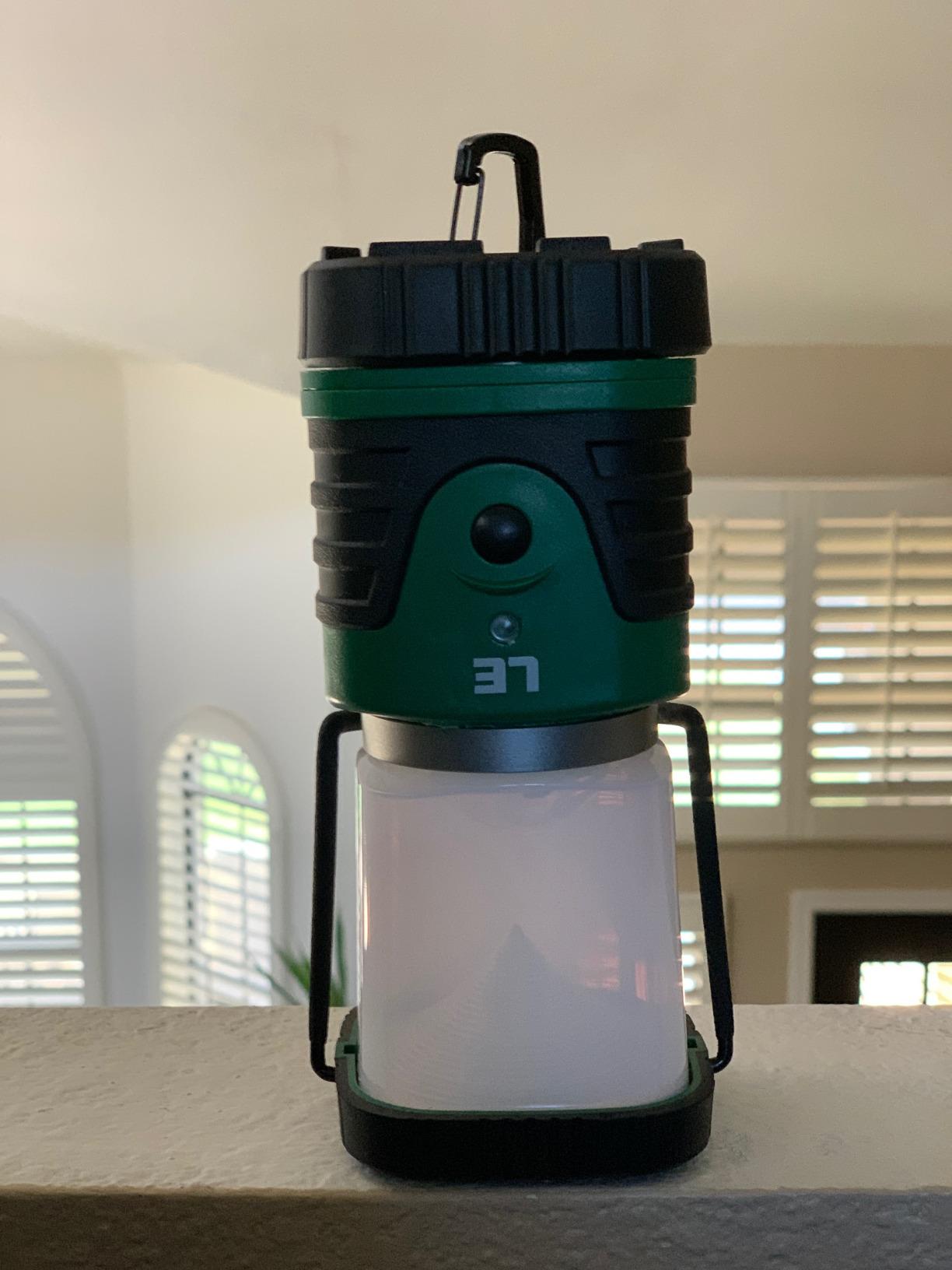 Lepro 1000LM LED Camping Lantern Rechargeable, 4400mAh, 4 Light Modes | Tent Light, Camping Essentials, Waterproof Lantern Flashlight for Camping, Emergency Light, Power Outages, USB Cable Included customer photo 2