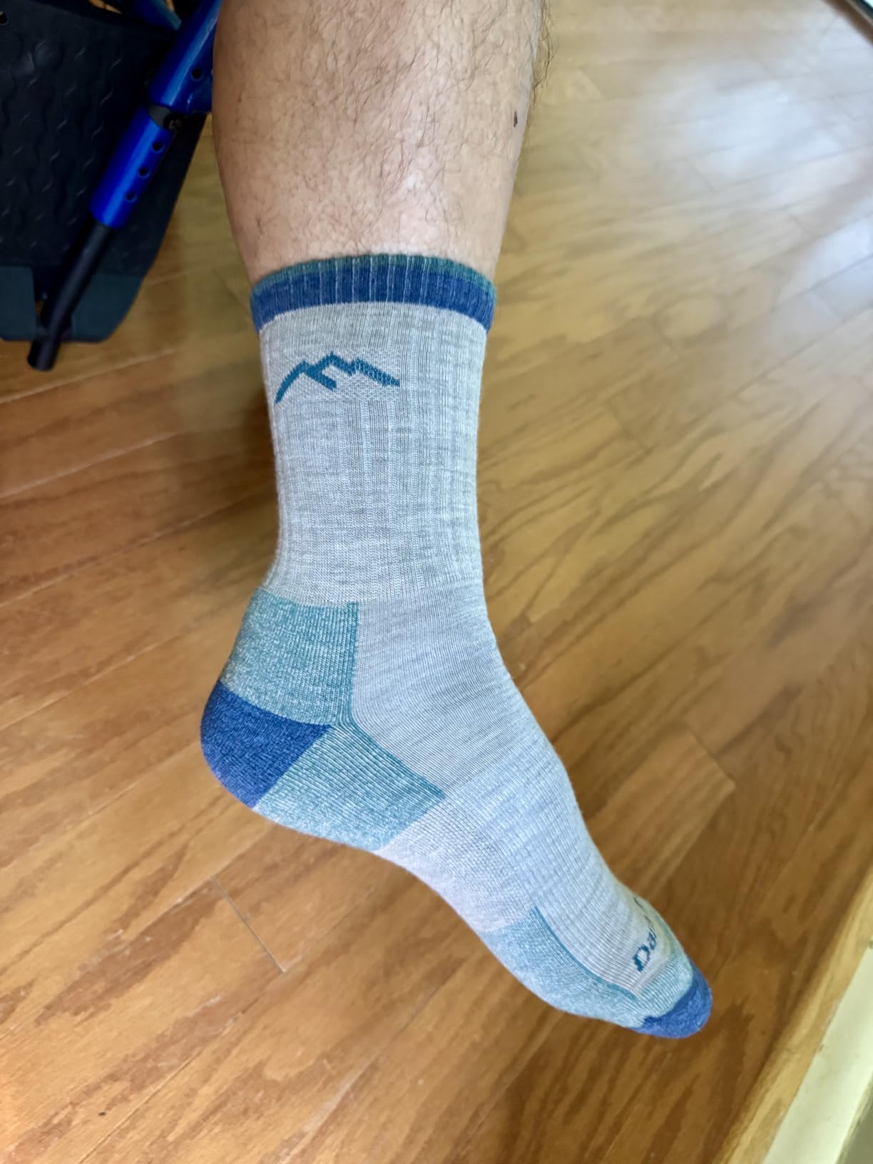 Darn Tough Vermont Men's Hiker Midweight Micro Crew Sock (Style 1466) - Lifetime Guarantee customer photo 2