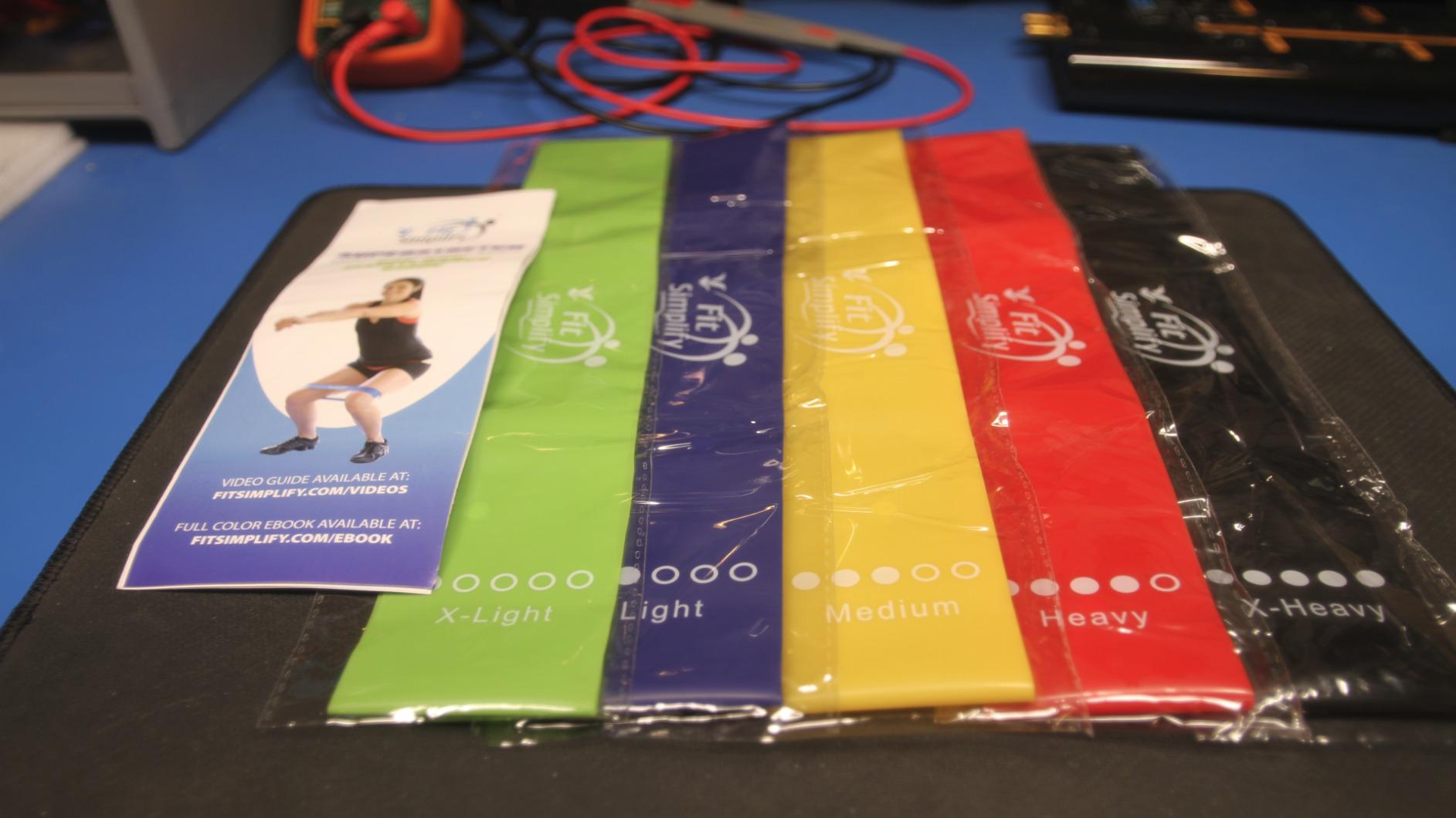 Fit Simplify Resistance Loop Exercise Bands with Instruction Guide and Carry Bag, Set of 5 customer photo 2