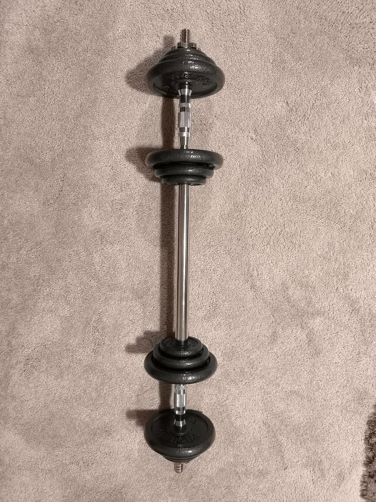 PROIRON 20kg/30kg Adjustable Dumbbells Weights set, Cast Iron Dumbbell Barbells set, Strength Training Equipment Home Gym Fitness customer photo 2
