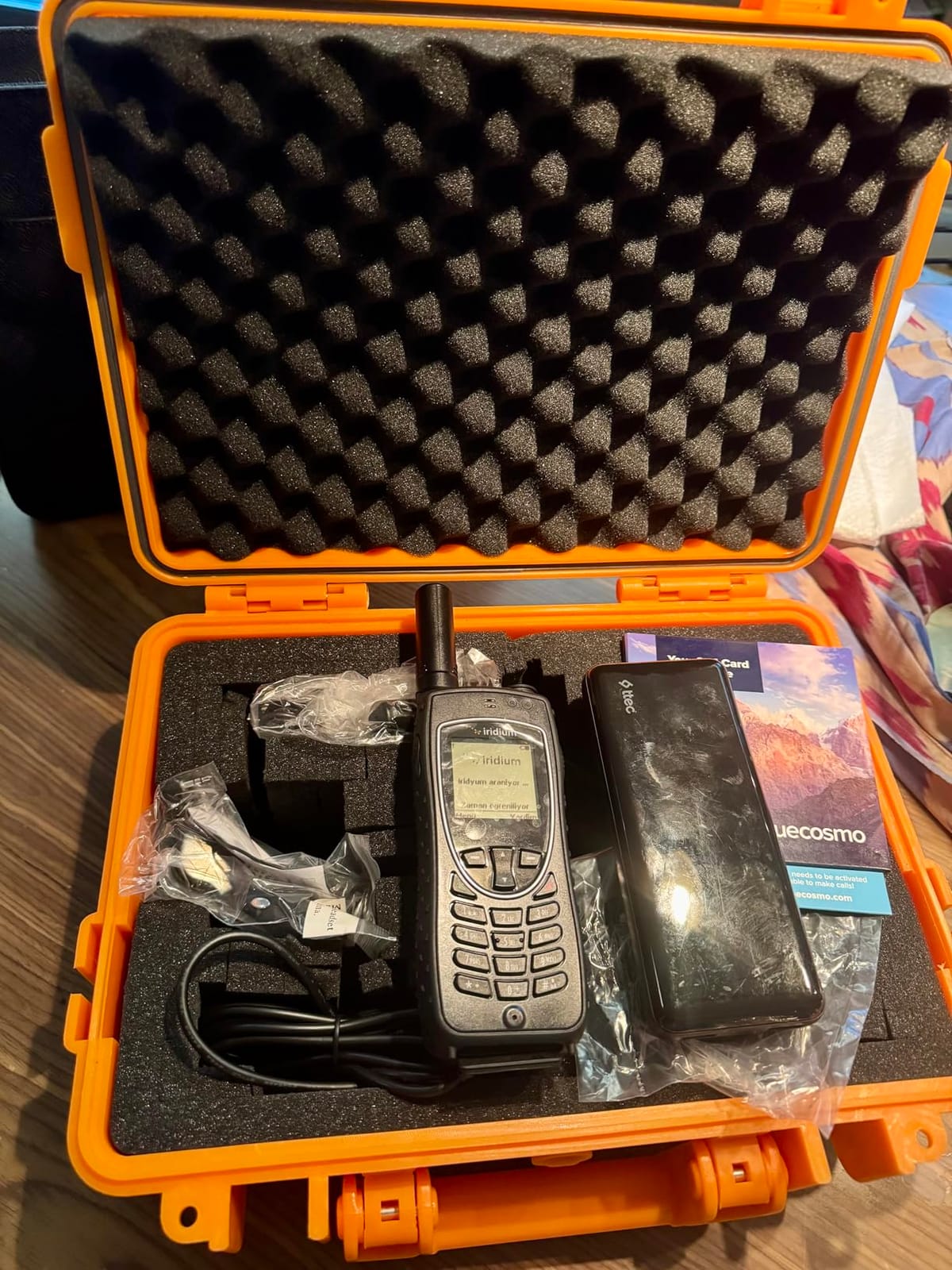 BlueCosmo Iridium Extreme Satellite Phone Bundle - Only Truly Global Satellite Phone - Voice, SMS Text Messaging, GPS Tracking, Emergency SOS - Prepaid SIM Card Included - Online Activation - 24/7 customer photo 2