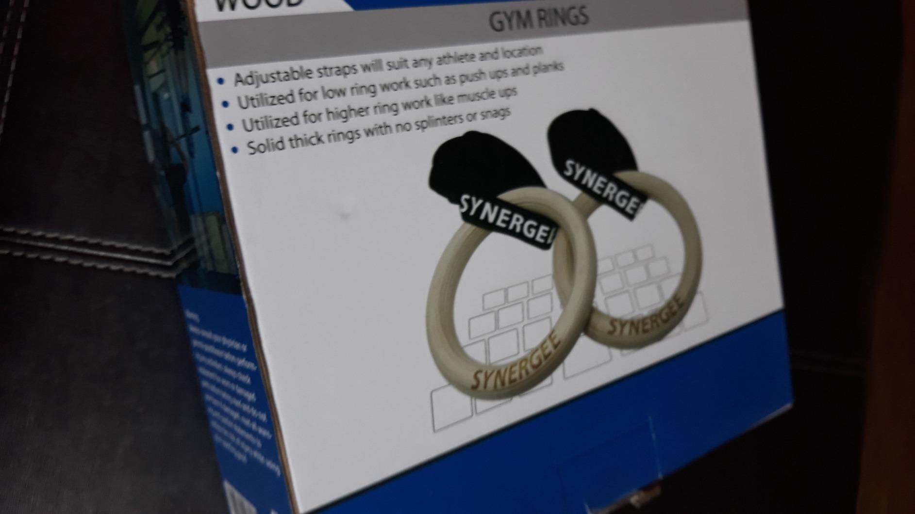 Synergee Wooden Gymnastic Rings - 1.25