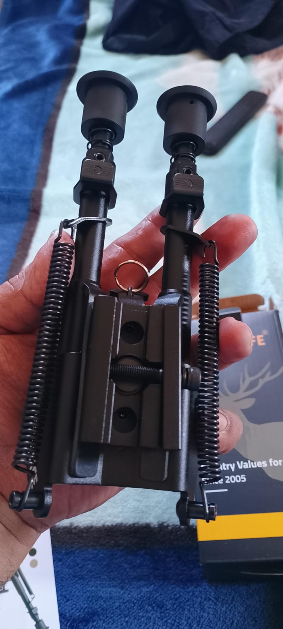 CVLIFE 6-9 Inches Bipod Adjustable Spring Return with Picatinny Adapter customer photo 2