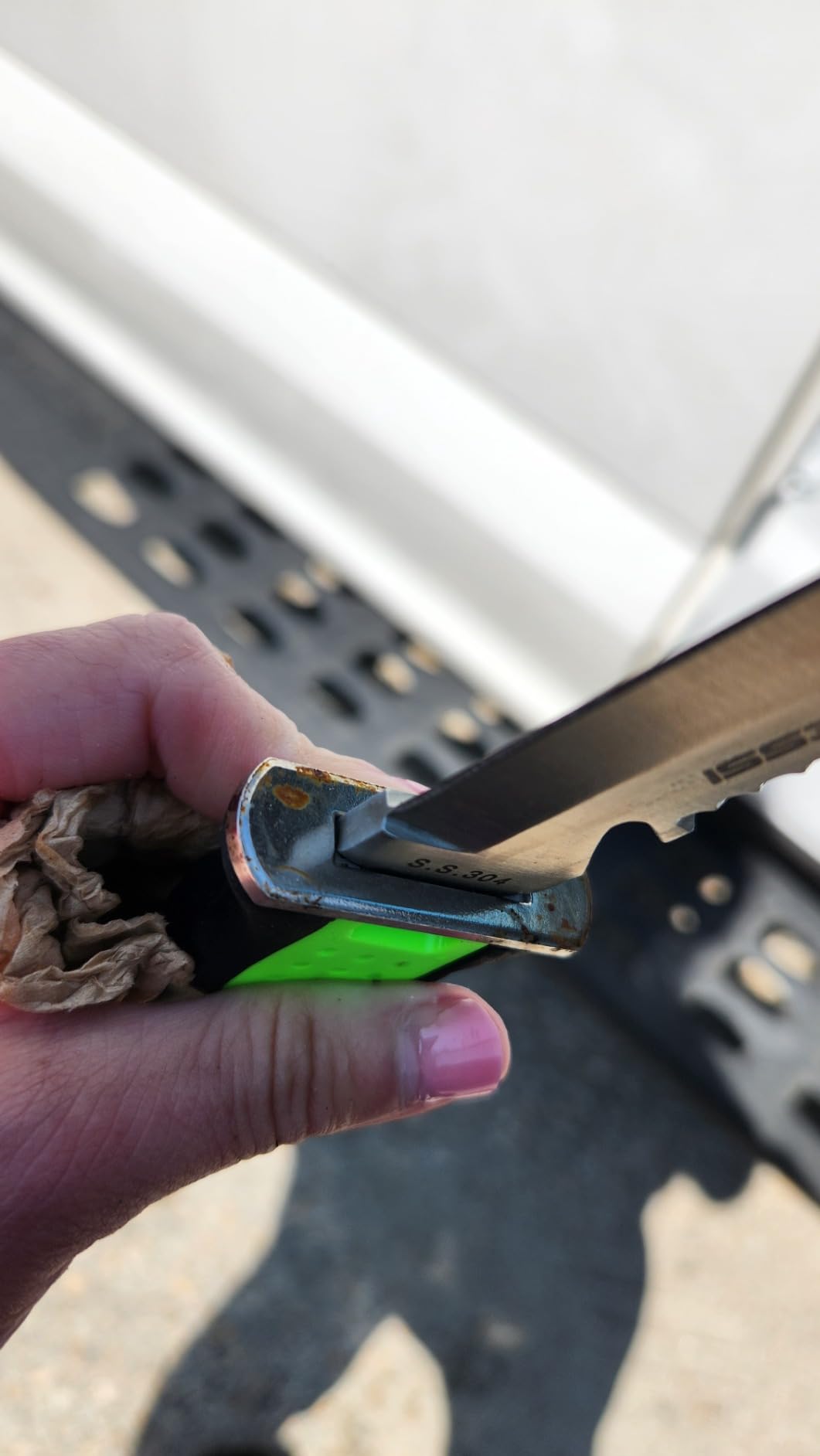 Cressi Skorpion, Tempered Stainless Steel Blade Knife ideal for Diving and Spearfishing - Pointed & Blunt Tip customer photo 2