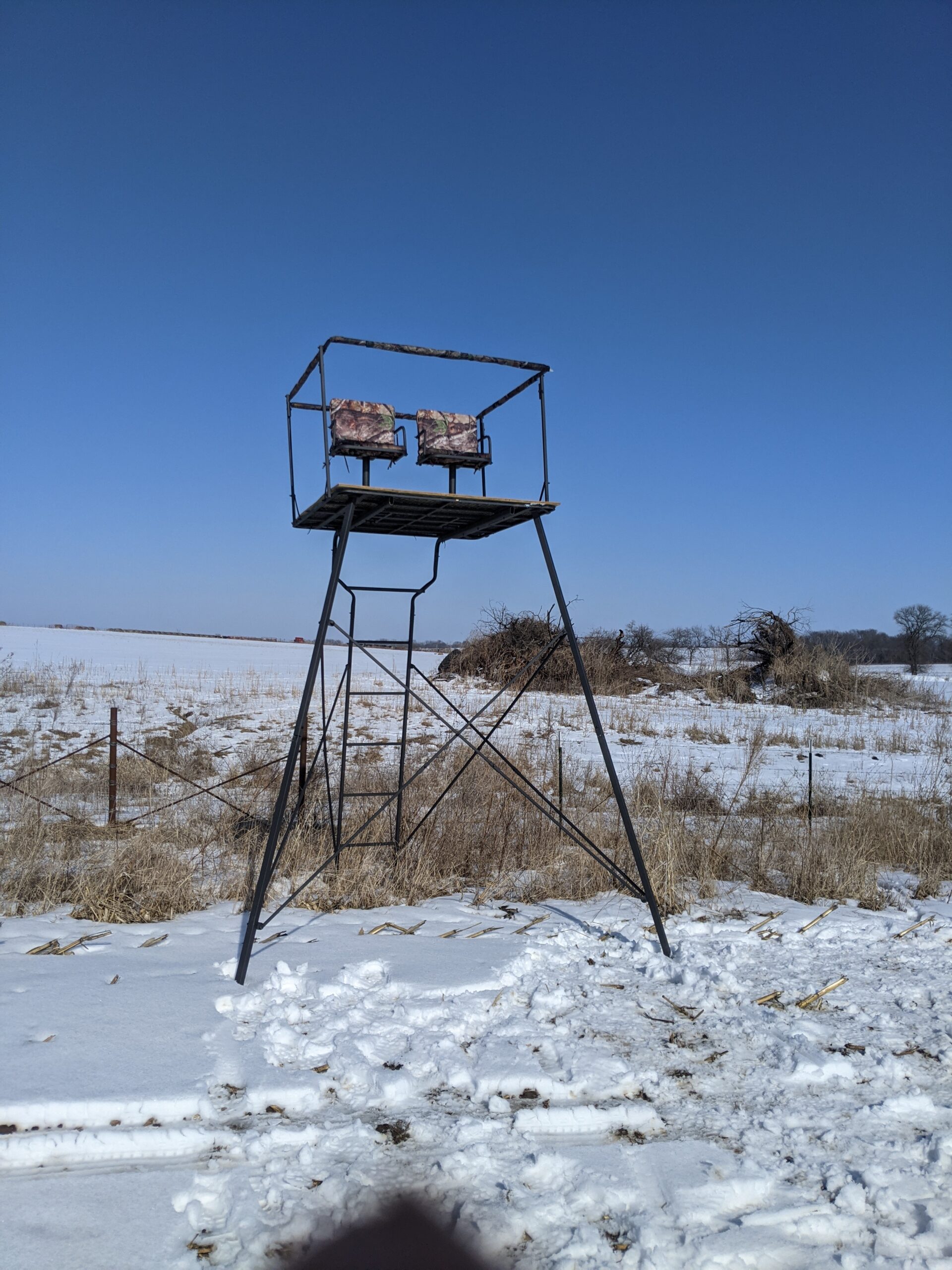 Guide Gear 12' Hunting Climbing Tree Stand Tower with Ladder, 2 Person Treestand customer photo 1