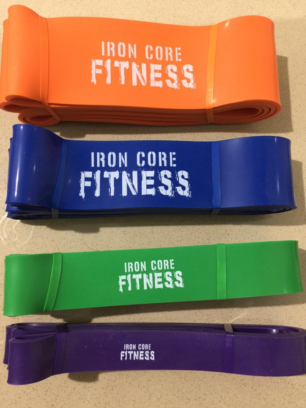 Pull Up Assistance Resistance Bands - Long Loop Power Bands for Men and Women - Strength Power Flexibility Training at Home & Gym - Ebooks & Workout Chart Included by Iron Core Fitness customer photo 1