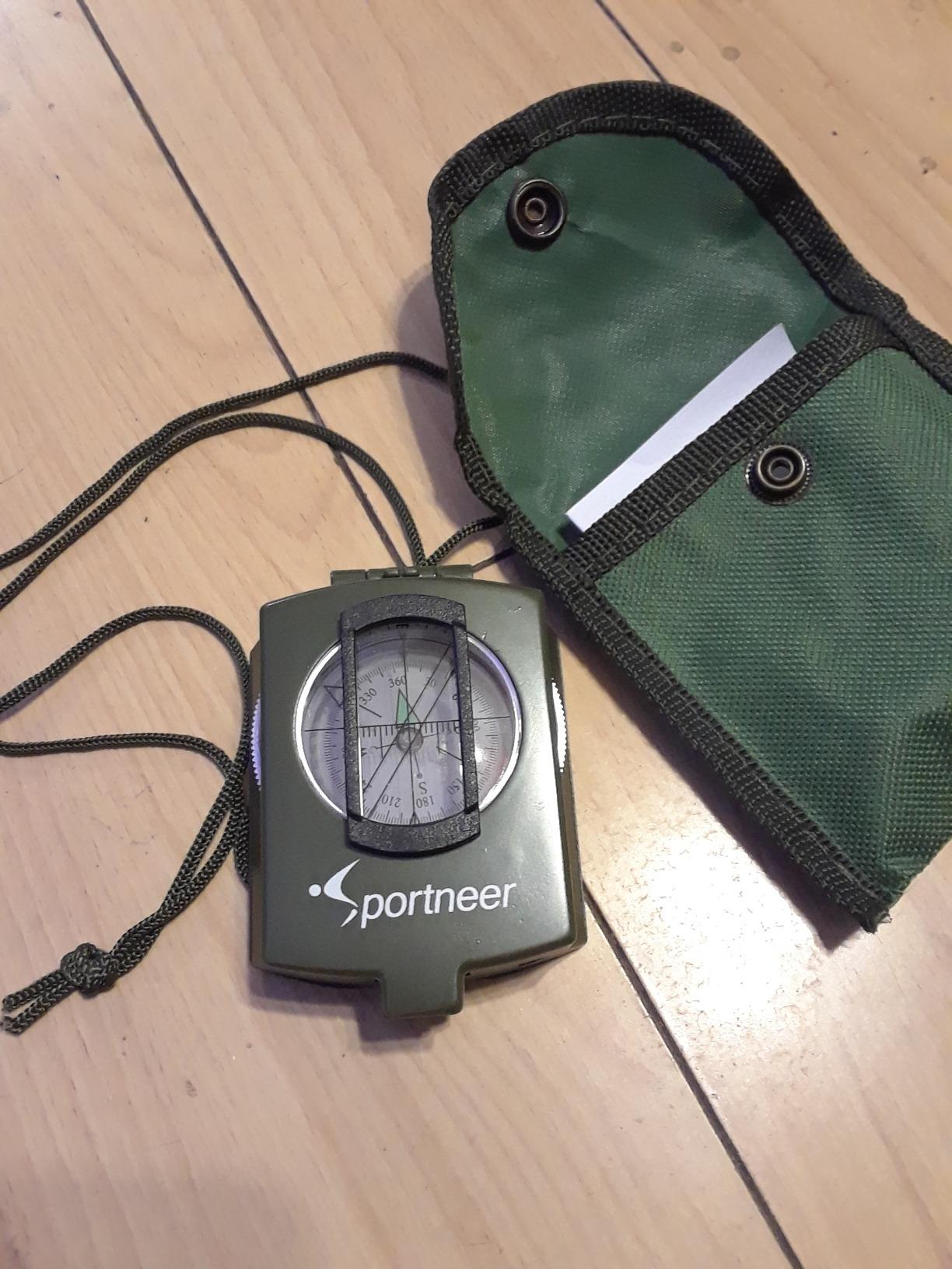 Sportneer Compass: Accurate Durable Lightweight Orienteering Compass with Strap and Carrying Case, Glow in The Dark Waterproof Hiking Essentials for Camping Backpacking customer photo 1